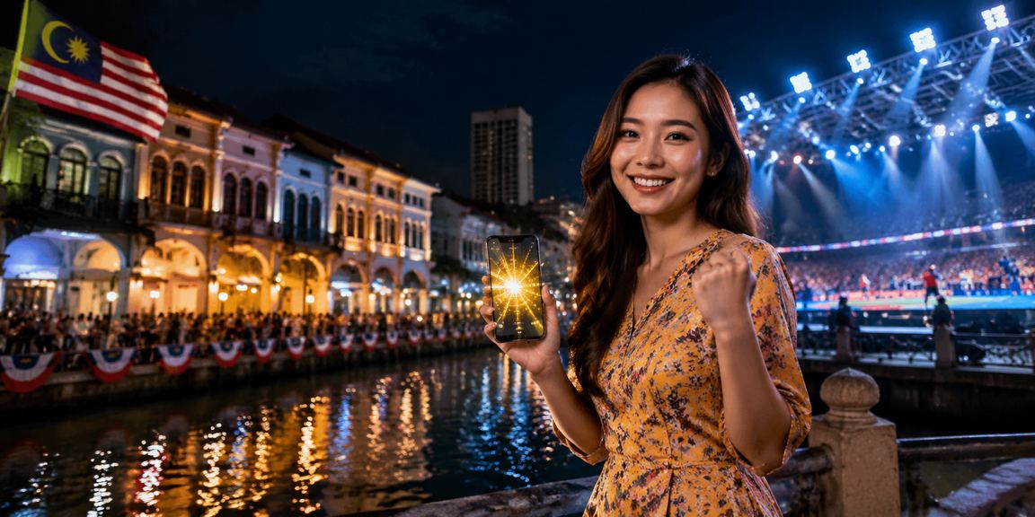 Pengguna Pulau Pinang mengakses meja Baccarat dari telefon mudah alih di 1825